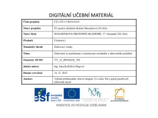 DIGITÁLNÍ UČEBNÍ MATERIÁL