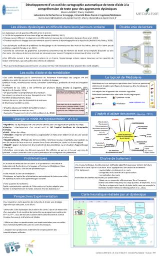 L’intérêt d’utiliser des cartes ( Apedys , 2012)