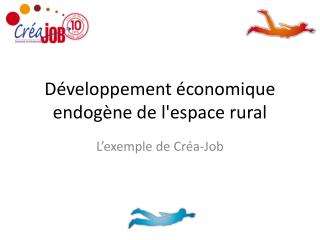 Développement économique endogène de l'espace rural