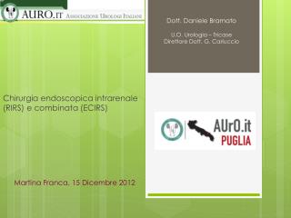 Chirurgia endoscopica intrarenale (RIRS) e combinata (ECIRS)