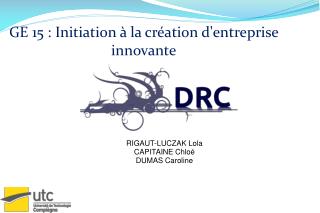 GE 15 : Initiation à la création d'entreprise innovante