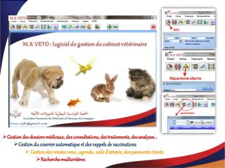 Gestion des dossiers médicaux, des consultations, des traitements, des analyses…
