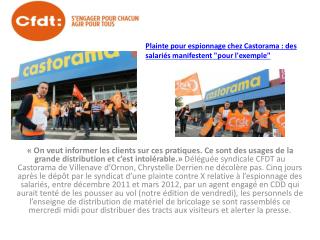 Plainte pour espionnage chez Castorama : des salariés manifestent &quot;pour l'exemple&quot;