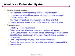 What is an Embedded System