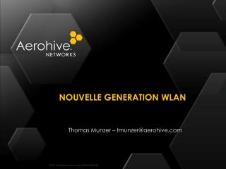 Nouvelle generation wlan