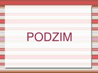 PODZIM