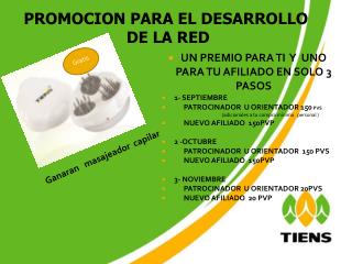 PROMOCION PARA EL DESARROLLO DE LA RED