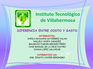 Instituto Tecnológico de Villahermosa