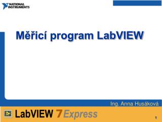 Měřicí program LabVIEW