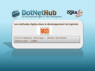 Les méthodes Agiles dans le développement de logiciels