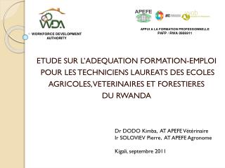 ETUDE SUR L’ADEQUATION FORMATION-EMPLOI POUR LES TECHNICIENS LAUREATS DES ECOLES