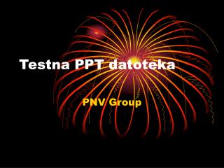 Testna PPT datoteka