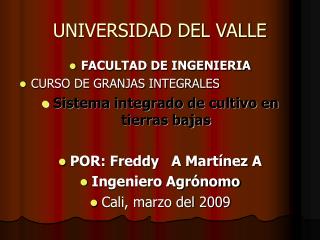 UNIVERSIDAD DEL VALLE