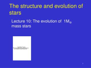 The structure and evolution of stars