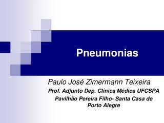 Pneumonias