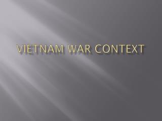 Vietnam war context