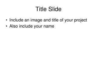 Title Slide