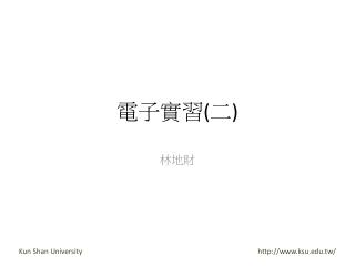 電子實習 ( 二 )