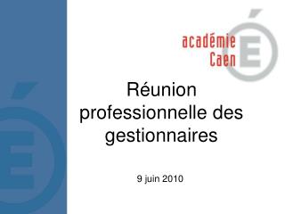 Réunion professionnelle des gestionnaires