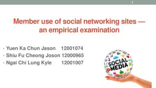 Member use of social networking sites — an empirical examination