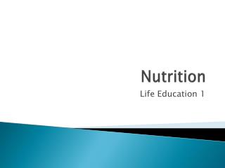 Nutrition