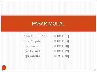 PASAR MODAL