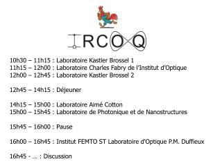 10h30 – 11h15 : Laboratoire Kastler Brossel 1