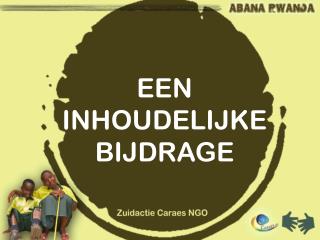 EEN INHOUDELIJKE BIJDRAGE