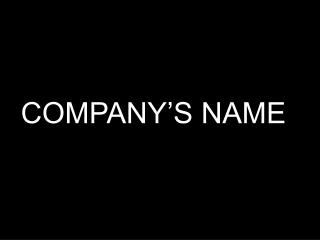 COMPANY’S NAME