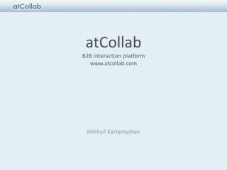 atCollab B2B interaction platform atcollab