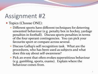 Assignment #2