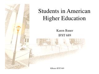Students in American Higher Education
