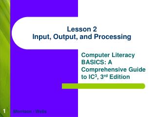 Lesson 2 Input, Output, and Processing