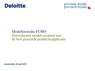 Modellenstudie FUMO