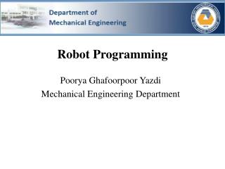 Robot Programming