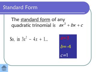 Standard Form