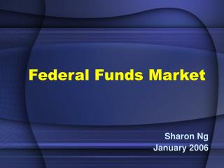 Federal Funds Market