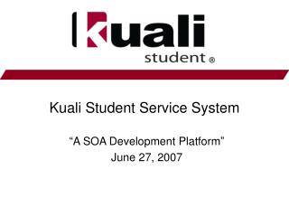 Kuali Student Service System