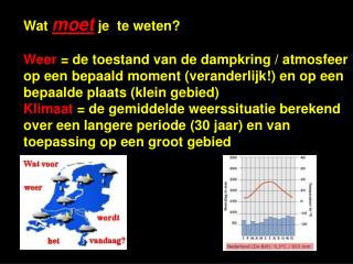 Wat moet je te weten?