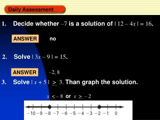 Daily Assessment