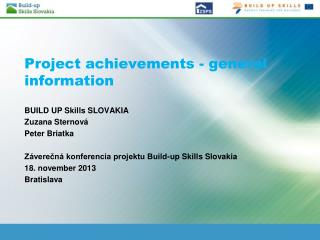 Project achievements - general information