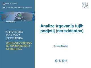 Analize trgovanja tujih podjetij (nerezidentov)