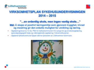 SYKEHUSUNDERVISNINGEN