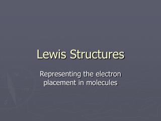 Lewis Structures