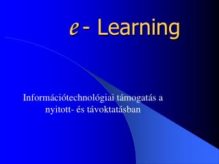 e - Learning
