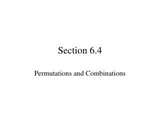 Section 6.4