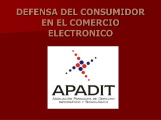 DEFENSA DEL CONSUMIDOR EN EL COMERCIO ELECTRONICO