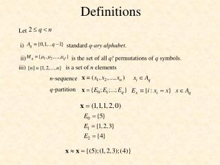 Definitions