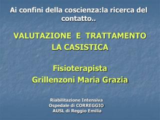 Ai confini della coscienza:la ricerca del contatto..