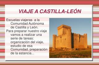 VIAJE A CASTILLA-LEÓN